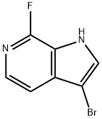 3-溴-7-氟-6-氮杂吲哚 结构式