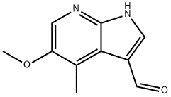 4-Methyl-5-Methoxy-7-azaindole-3-carbaldehyde 结构式