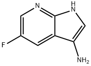 5-氟-1H-吡咯并[2,3-B]吡啶-3-胺 结构式