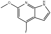 4-氟-6-甲氧基-7-氮杂吲哚 结构式