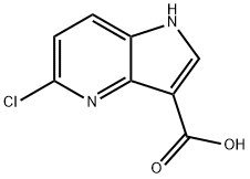 5-Chloro-4-azaindole-3-carboxylic acid 结构式