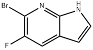 6-BROMO-5-FLUORO-7-AZAINDOLE 结构式