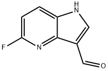 5-氟-1H-吡咯并[3,2-B]吡啶-3-甲醛 结构式