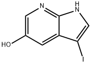3-碘-1H-吡咯并[2,3-B]吡啶-5-醇 结构式