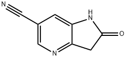 6-氰基-4-氮杂吲哚-2-酮 结构式