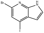 6-BroMo-4-iodo-7-azaindole 结构式