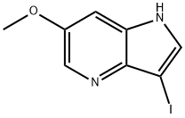 3-Iodo-6-Methoxy-4-azaindole 结构式