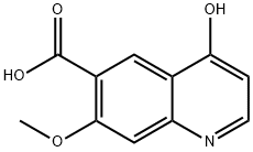 4-羟基-7-甲氧基-6-喹啉羧酸 结构式