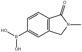 (2-甲基-1-氧异吲哚啉-5-基)硼酸 结构式