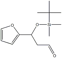 3-叔丁基二甲硅氧基-3-(呋喃-2-基)-丙醛 结构式