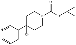 1-Boc-4-hydroxy-4-(3-pyridinyl)-piperidine 结构式