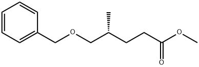 R-5-苄氧基-4-甲基-戊酸甲酯 结构式
