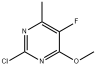 2-CHLORO-5-FLUORO-4-METHOXY-6-METHYLPYRIMIDINE 结构式