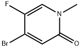 4-溴-5-氟-1-甲基吡啶-2(1H)-酮 结构式