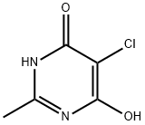 5-氯-6-羟基-2-甲基嘧啶-4(3H)-酮 结构式