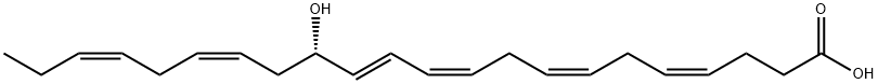 14(S)-Hydroxy Docosahexaenoic Acid 结构式