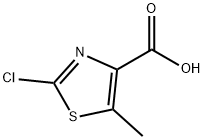 2-氯-5-甲基噻唑-4-甲酸 结构式