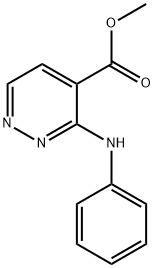 3-(苯基氨基)哒嗪-4-甲酸甲酯 结构式