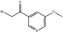 2-BroMo-1-(5-Methoxy-pyridin-3-yl)-ethanone 结构式