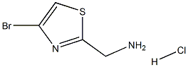 (4-甲基噻唑-2-基)甲胺盐酸盐 结构式
