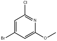 4-溴-2-氯-6-甲氧基吡啶 结构式