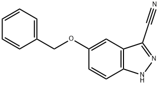 5-(苄氧基)-1H-吲唑-3-甲腈 结构式