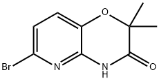 6-溴-2,2-二甲基-2H-吡啶并[3,2-B][1,4]噁嗪-3(4H)-酮 结构式