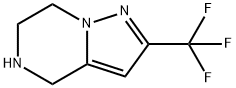 2-(trifluoromethyl)-4,5,6,7-tetrahydropyrazolo[1,5-a]pyrazine 结构式