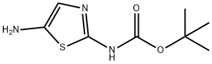 (5-氨基噻唑-2-基)氨基甲酸叔丁酯 结构式