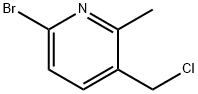 6-溴-3-(氯甲基)-2-甲基吡啶 结构式