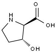 反式-3-羟基-D-脯氨酸 结构式