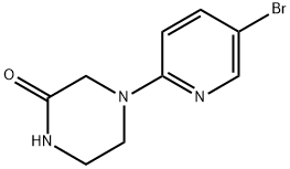 4-(5-溴吡啶-2-基)哌嗪-2-酮 结构式
