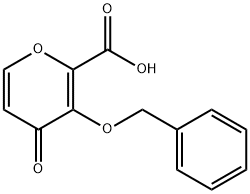 3-(苄氧基)-4-氧代-4H-吡喃-2-羧酸 结构式