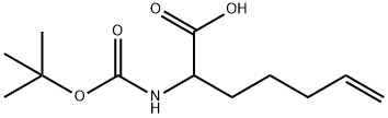 2-tert-ButyloxycarbonylaMino-5-heptenoic Acid 结构式