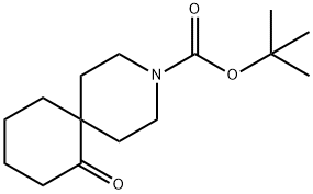 7-氧代-3-氮杂螺[5.5]十一烷-3-羧酸叔丁酯 结构式