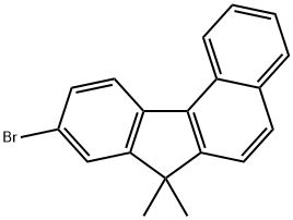 9-溴-7,7-二甲基-7H-苯并[C]芴 结构式