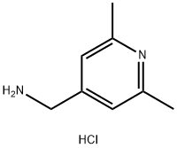 (2,6-二甲基吡啶-4-基)甲胺二盐酸盐 结构式