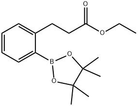 Ethyl 3-(2-(4,4,5,5-tetraMethyl-1,3,2-dioxaborolan-2-yl)phenyl)propanoate 结构式