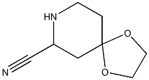 1,4-DIOXA-8-AZASPIRO[4.5]DECANE-7-CARBONITRILE 结构式