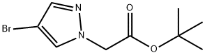 2-(4-溴-1H-吡唑基)-乙酸叔丁酯 结构式
