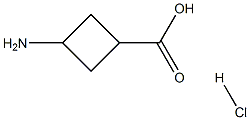 3-氨基环丁基甲酸盐酸盐 结构式