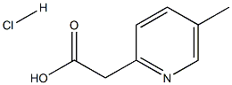 2-(5-甲基吡啶-2-基)乙酸盐酸盐 结构式