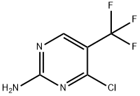 4-氯-5-(三氟甲基)嘧啶-2-胺 结构式