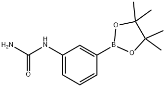 N-[3-(4,4,5,5-四甲基-1,3,2-二氧杂硼烷-2-基)苯基]脲 结构式