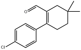 2-(4-CHLOROPHENYL)-4,4-DIMETHYL CYCLOHEXANE-1-ENE CARBALDEHYDE 结构式