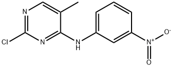 2-Chloro-5-Methyl-N-(3-nitrophenyl)pyriMidin-4-aMine 结构式