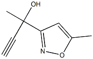 5-甲基异恶唑-3-丁炔-2-醇 结构式