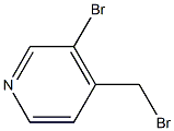 3-溴-4-(溴甲基)吡啶 结构式