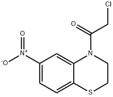 4-(2-氯乙酰基)-6-硝基-2H-1,4-苯并噻唑 结构式