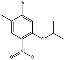 1-溴-5异丙氧基-2甲基-4-硝基苯 结构式